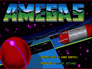 Amegas title screen for Amiga